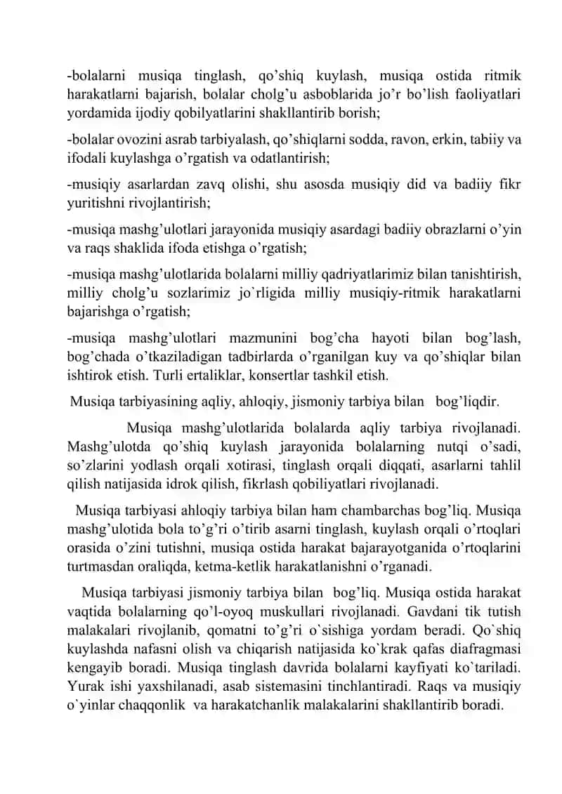 Bolalar hayotida musiqaning roli, nota cho'zimlari va ularning sanalishi 3