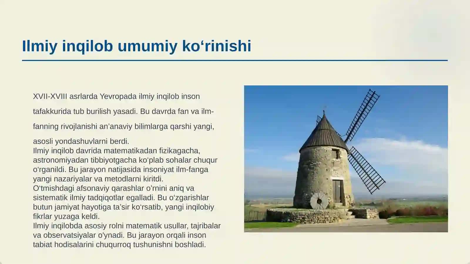 XVII-XVIII- ASRLARDA YEVROPADA ILMIY INQILOB 3