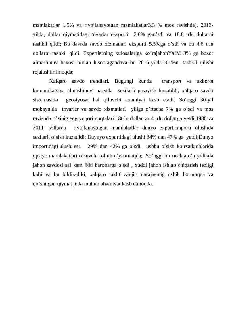 Xalqaro Savdo 3