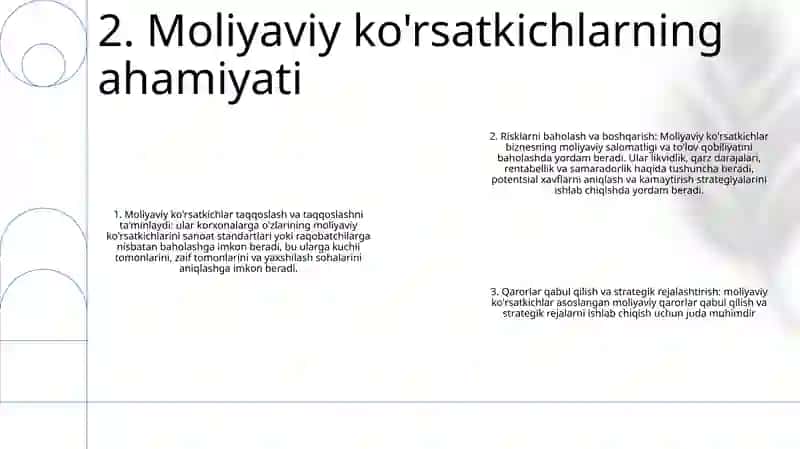 Moliya Ko‘Rsatkichlar Tahlili Va Ularni Hissoblash 3