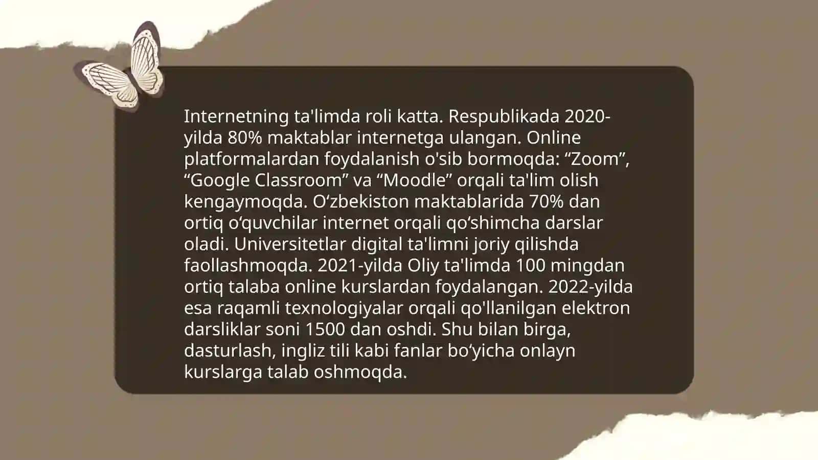 Internetdagi ta'limiy dasturlar, elektron o'quv qo'llanmalar, multimedialar, virtual stendlar haqida taqdimot 3