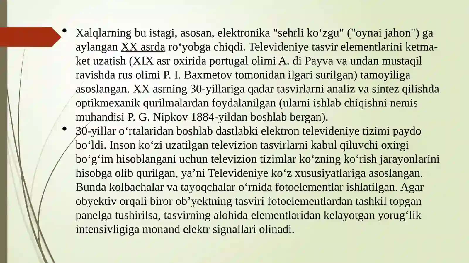Televideniyako’ngilocharsanoatsifatida 3