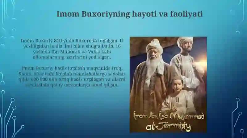 Imom Buxoriy va Imom Termiziyning hadis ilmiga qo'shgan hissalarining qiyosiy tahlili 3