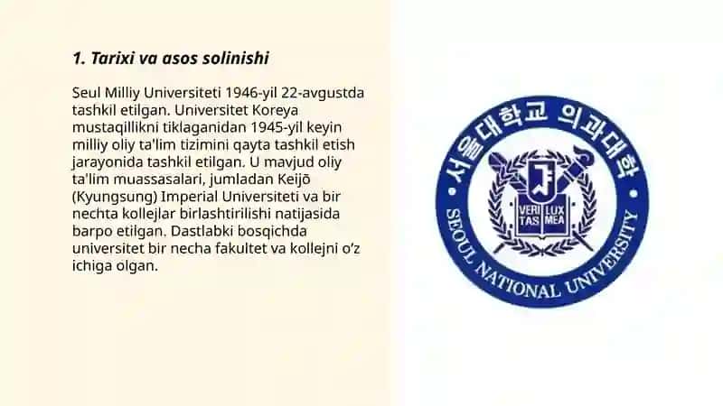 Seul Milliy Universiteti haqida 3
