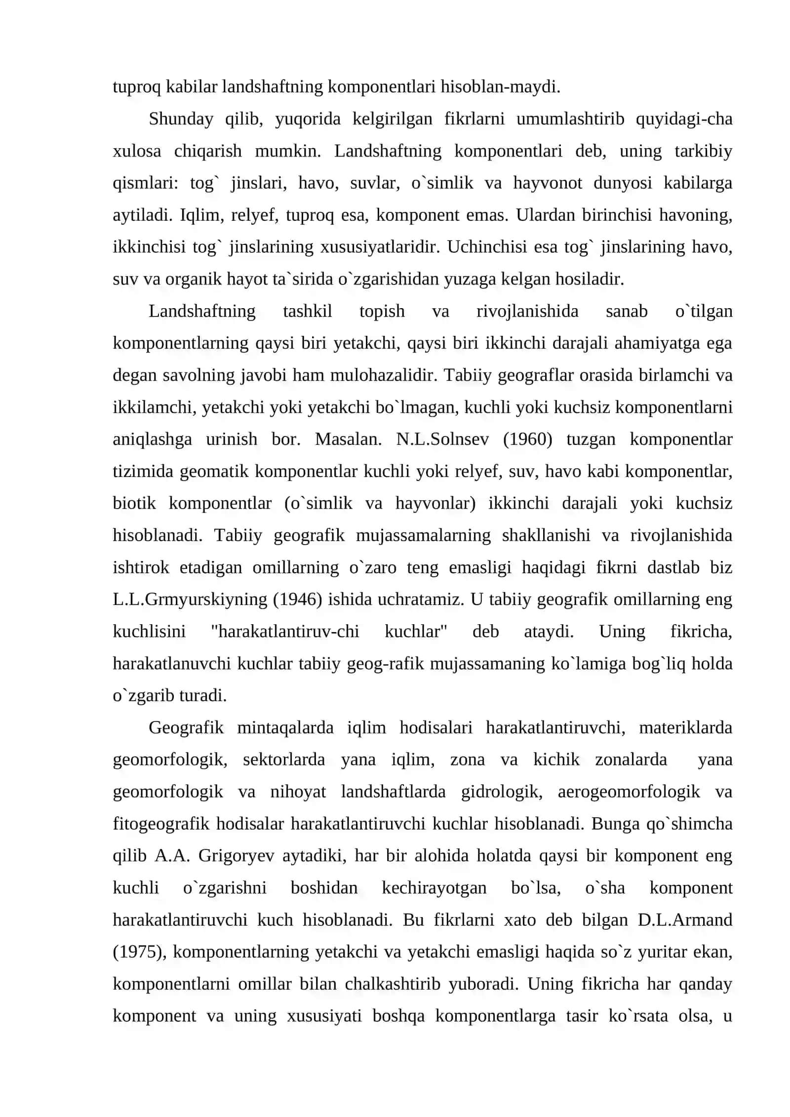 Landshaft komponentlari va landshaft hosil qiluvchi omillar 3