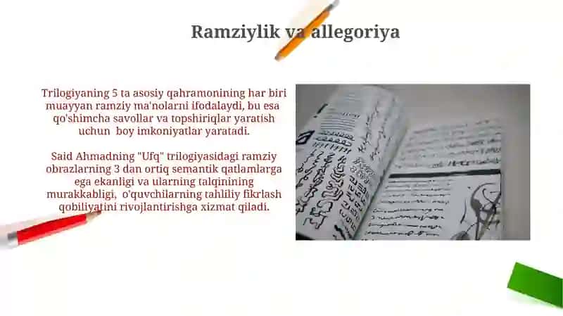 Said Ahmadning "Ufq" Trilogiyasi: Ta'lim Maqsadlari va Vazifalari 3