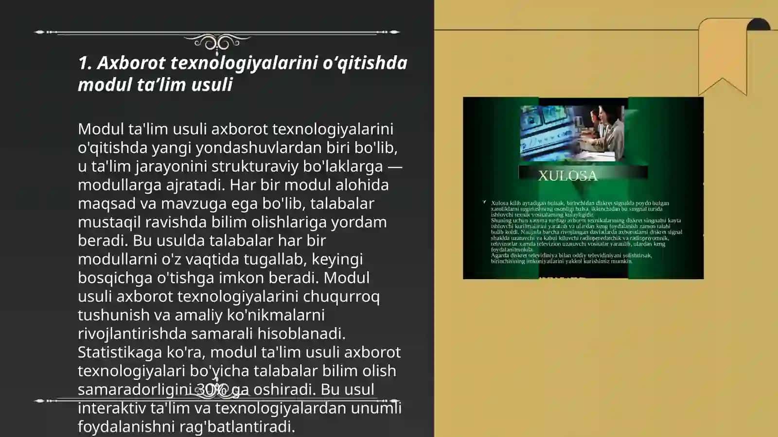 Axborot texnologiyalarini oʻqitishda modul taʼlim usuli 3