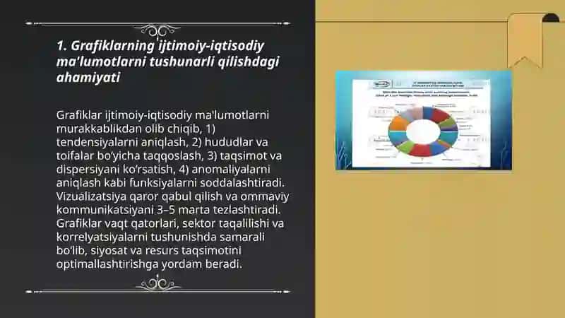 Ijtimoiy iqtisodiy hodisalarni o'rganishda statistik ko'rsatkichlarni grafiklarda tasvirlash ahamiyati va afzalliklari 3