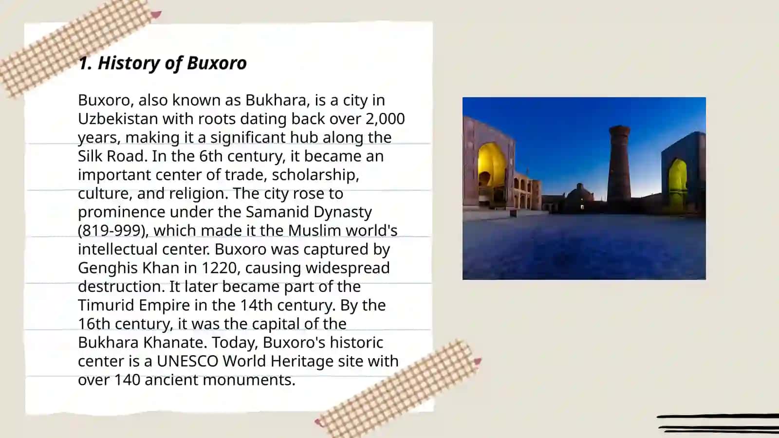 History of Buxoro 3