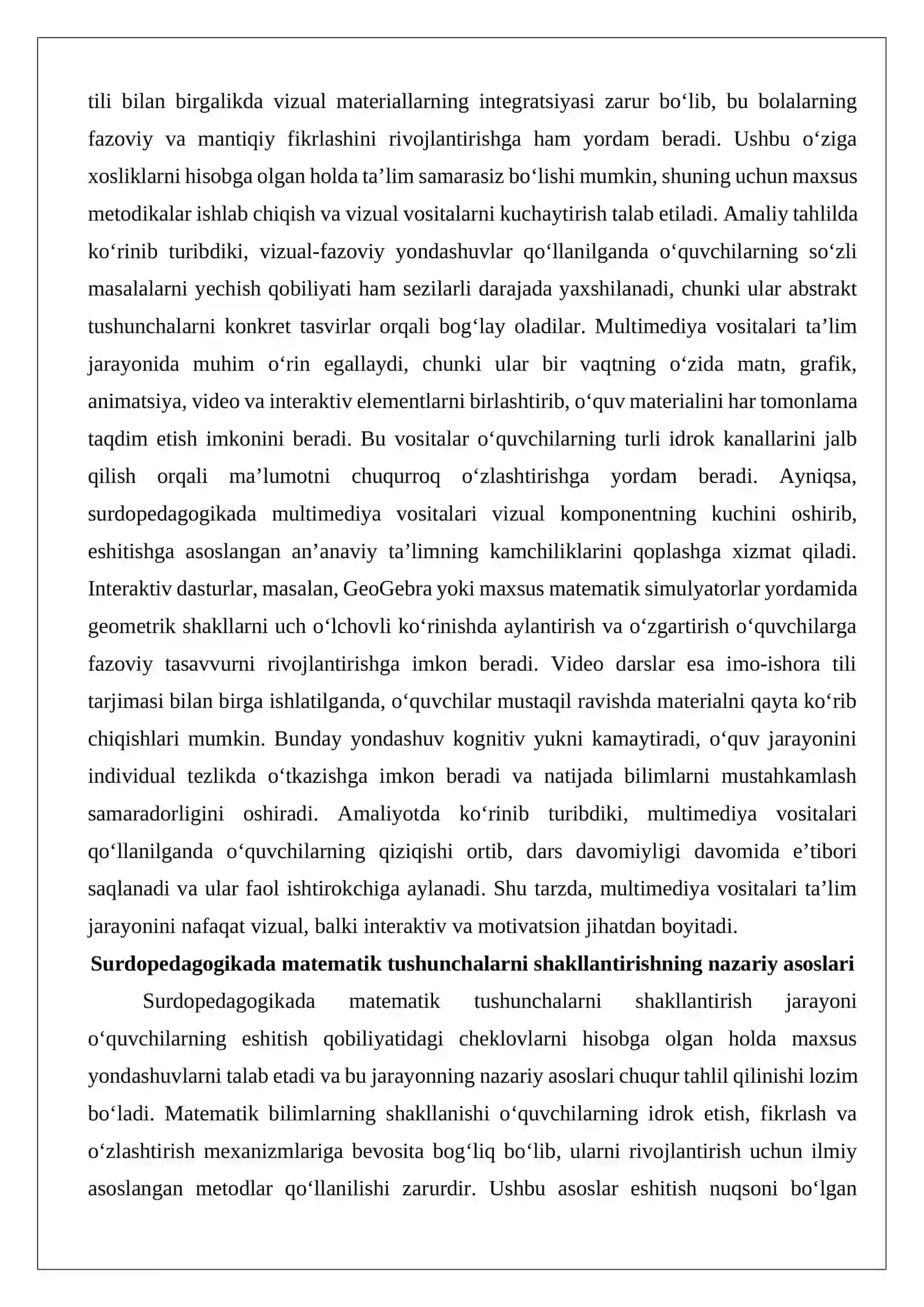 Matematik tushunchalarni o‘rgatishda multimediya vositalaridan foydalanish loyihasi 3