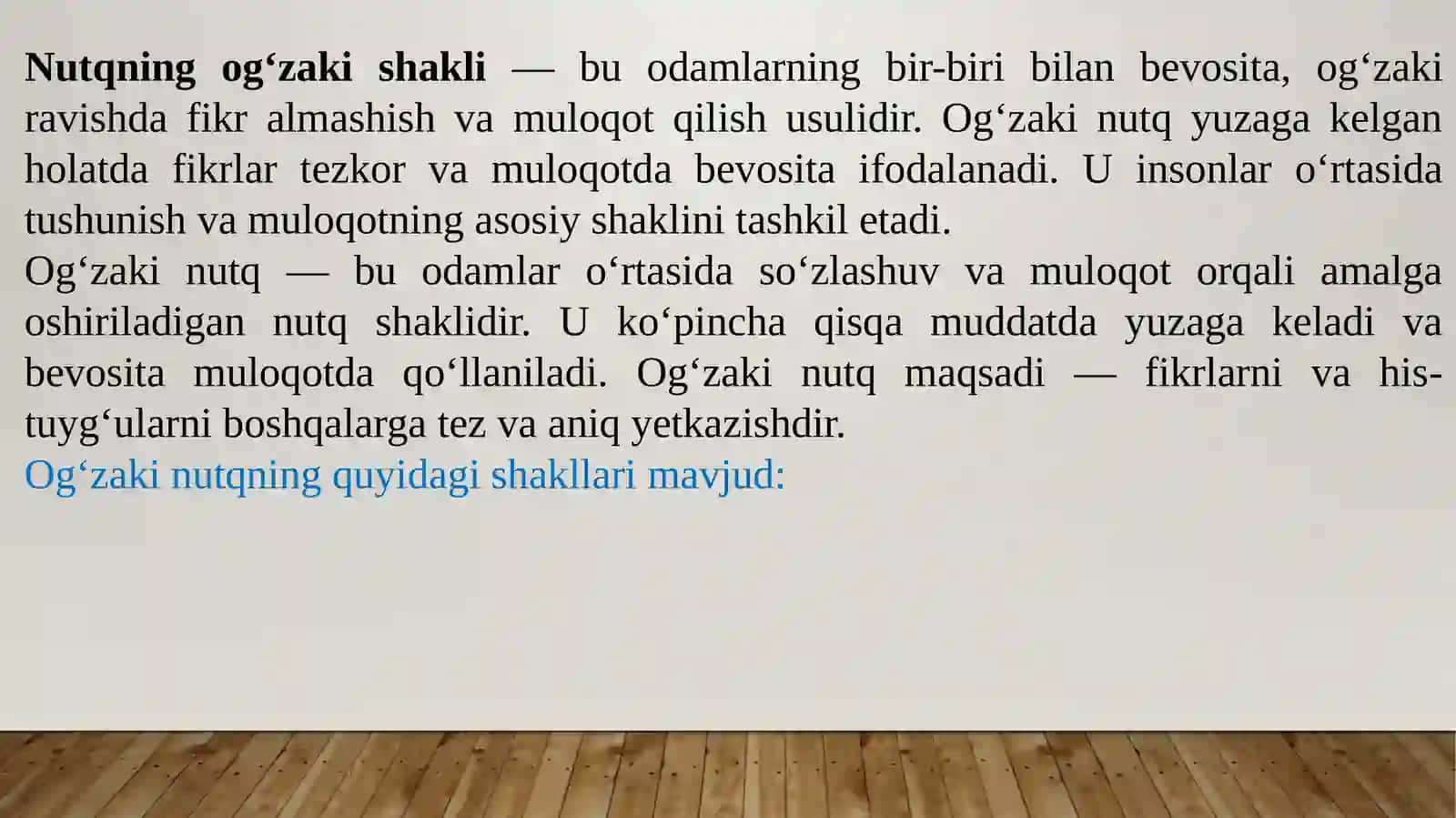 Nutqning og‘zaki va yozma shakllari 3