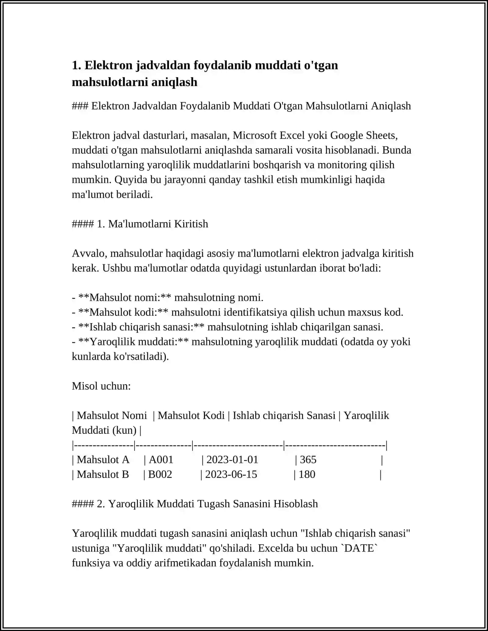 ERTIMA MUXITINI ANIQLASHGA DOIR MASALA VA MISOLLAR 3