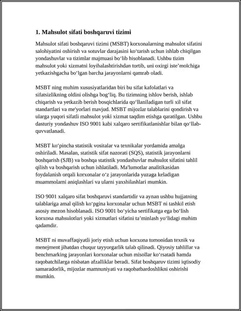 Mahsulot Sifati Boshqaruvi Tizimi 3