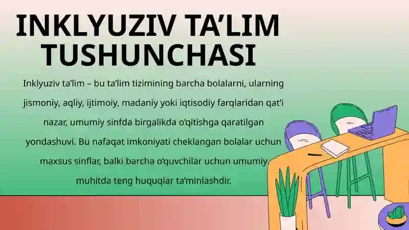 INKLYUZIV TA'LIM TOLERANT MUHITNI YARATISH RESURSI SIFATIDA 3