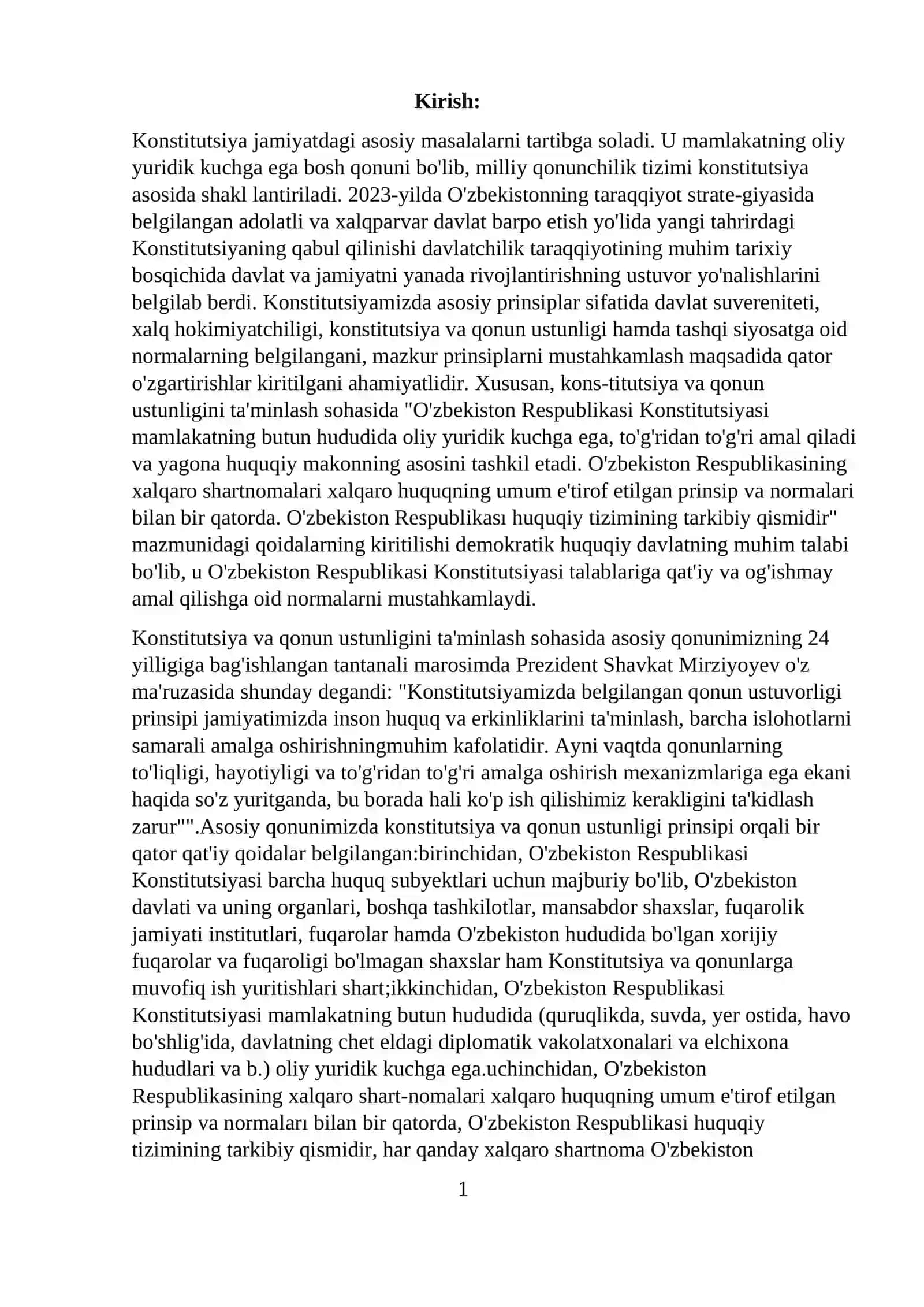 Kònstitutsiya va qonuning ustunligi prinsipi 3