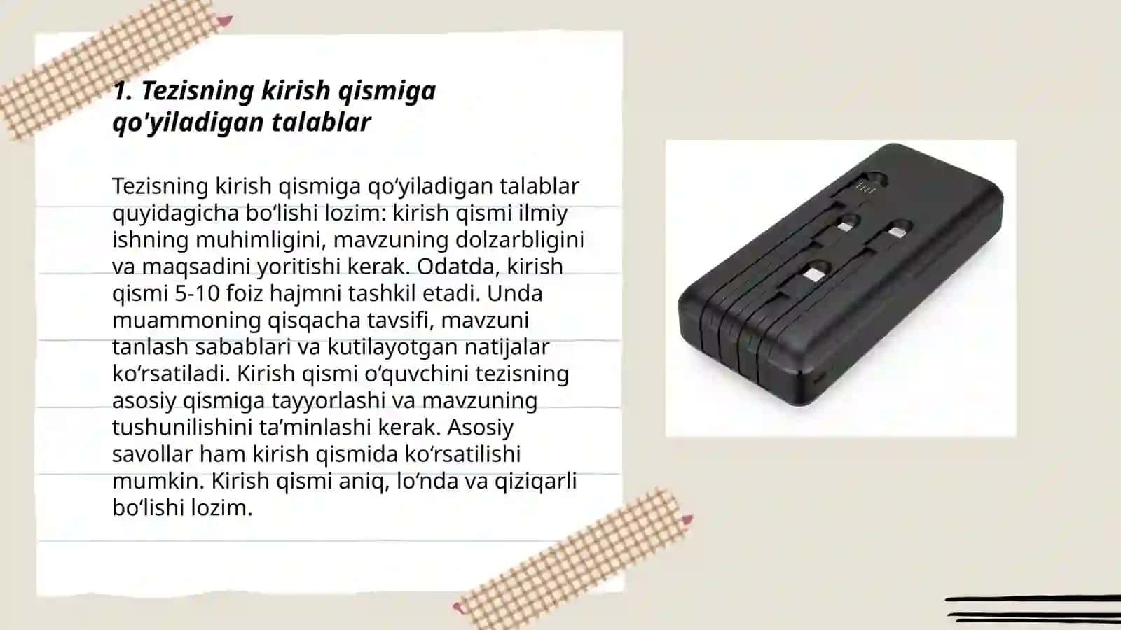 Tezis yozish va uni rasmilashtirish talablari 3