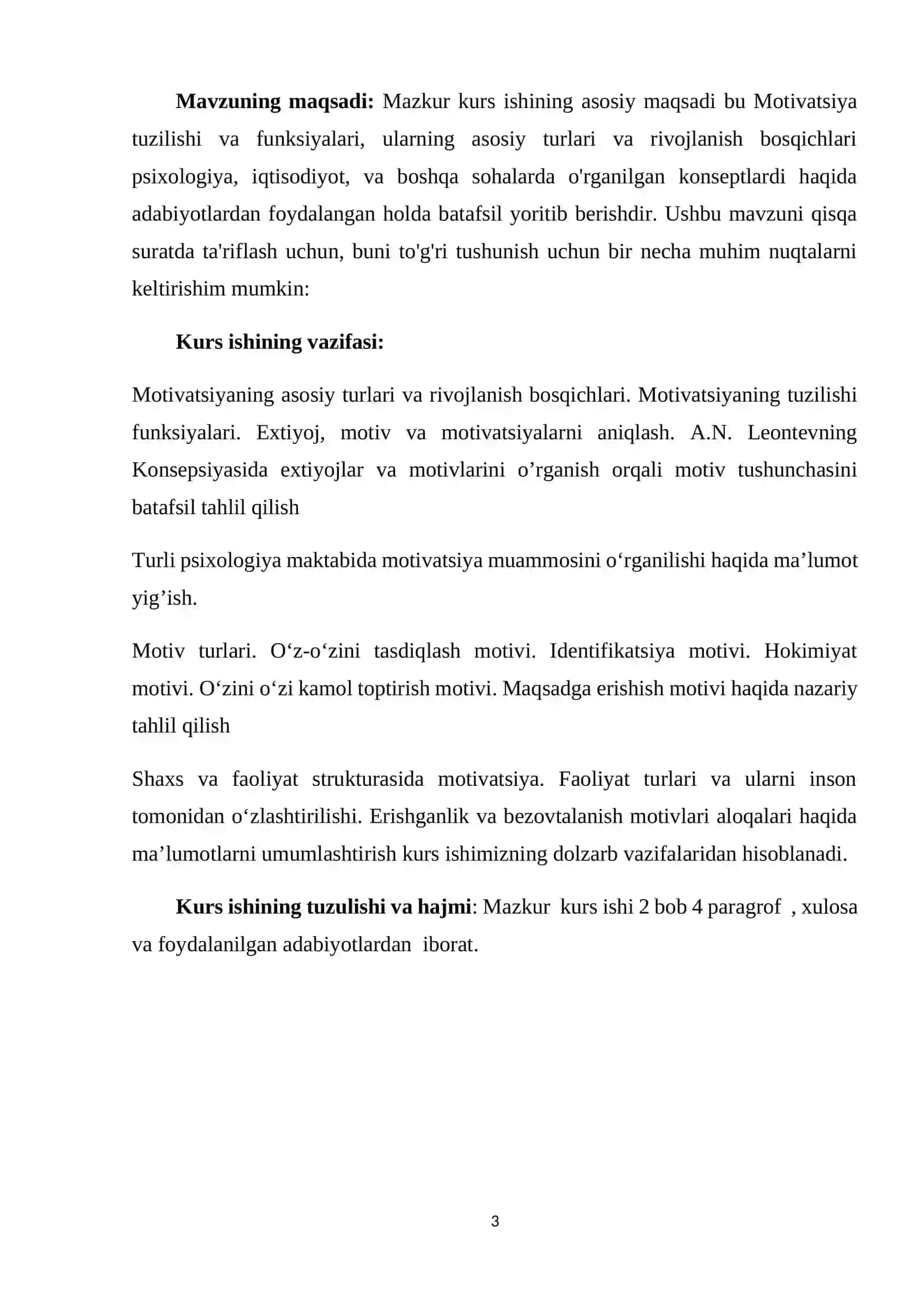 MOTIVATSIYANING TUZILISHI VA FUNKSIYALARI ASOSIY TURLARI VA RIVOJLANISH BOSQICHLARI 3
