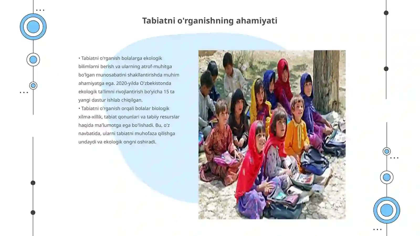 Ilk qadam davlat dasturida tabiat bilan tanishtirish mazmuni 3