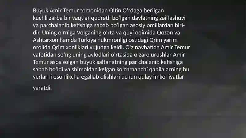 Buxoro xonligining tashkil topishi 3