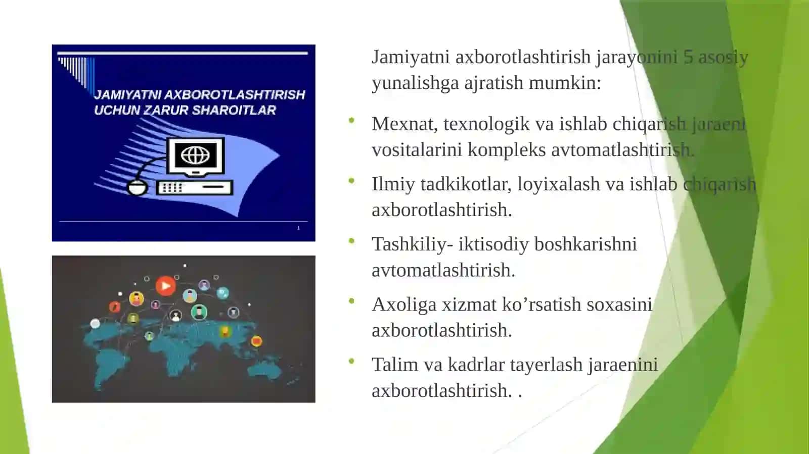 Axborotni saqlash, ishlov berish va himoyalashning zamonaviy texnologiyalari 3