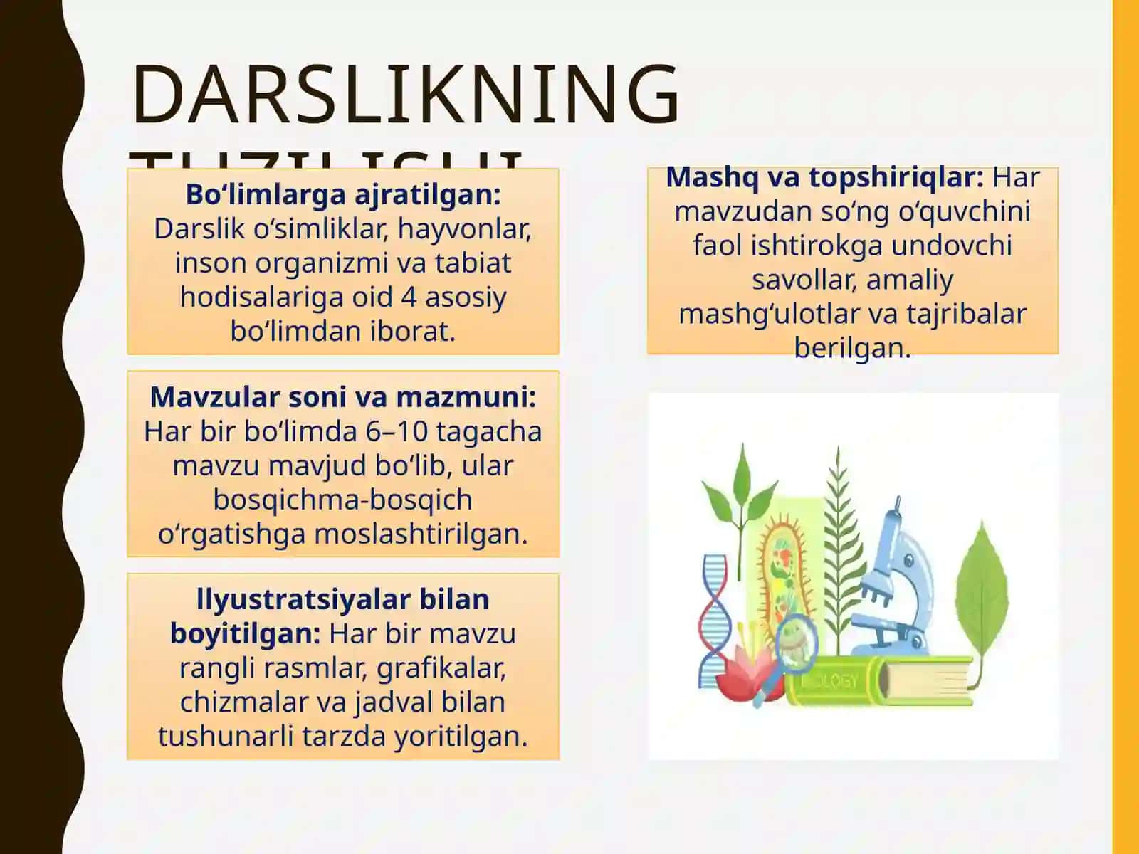 4-sinf Tabiiy fan darsligini tahlil qilish va taqriz 3