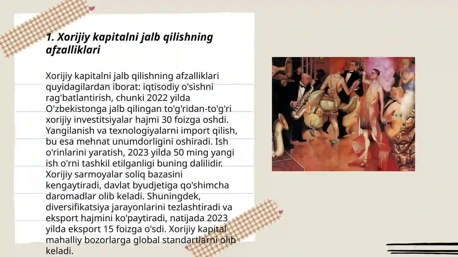 Xorijiy kapitalni jalb qilishning afzalliklari 3