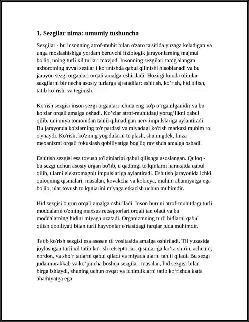 SEZGILAR HAQIDA UMUMIY TUSHUNCHA 3