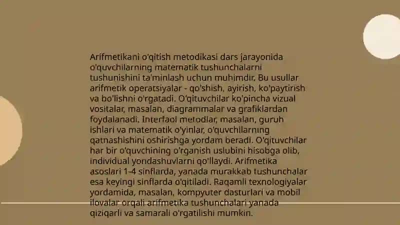 Matematika o'qitush metodikasi 3