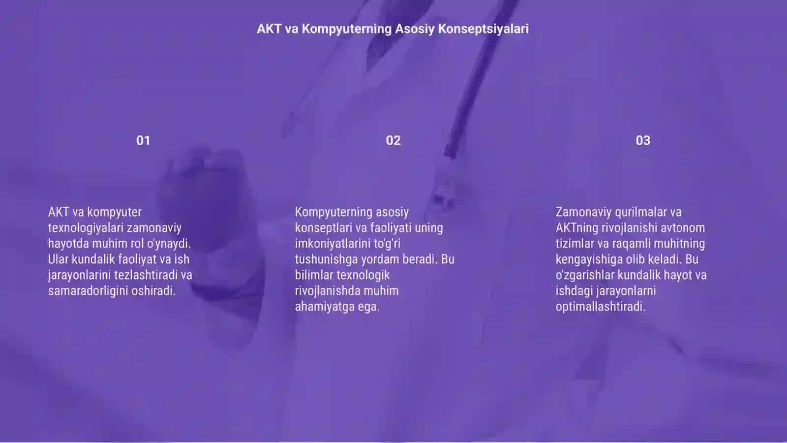 AKT dan Kompyuterning zamonaviy qurilmalari mavzusiga slayd tayyorlash 3