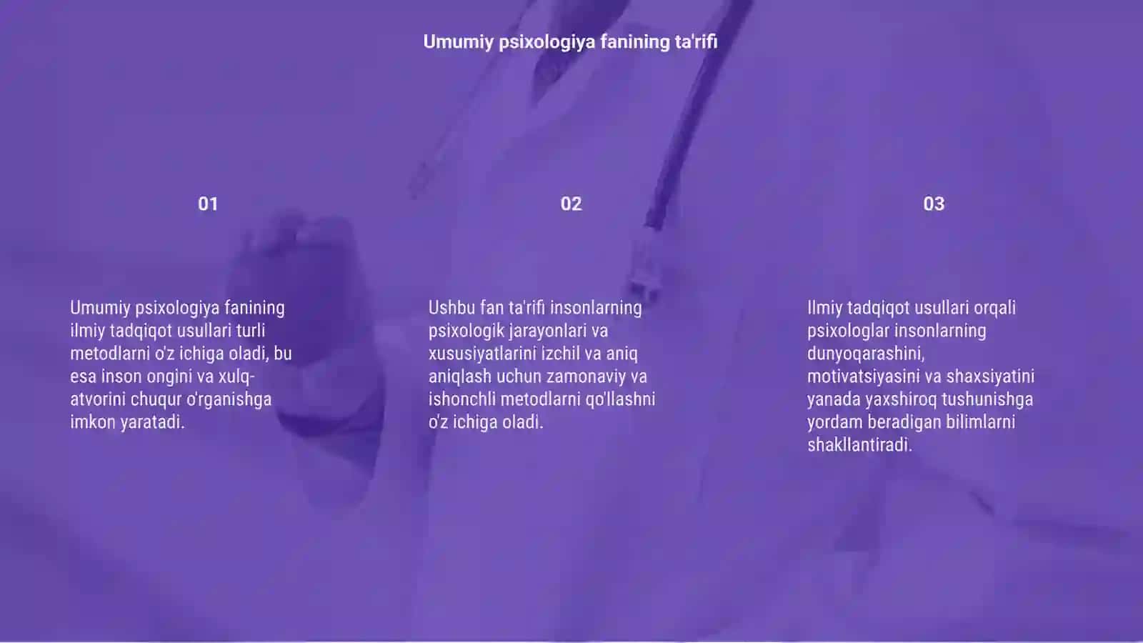 Umumiy psixologiya fanining ilmiy tadqiqot usullari 3