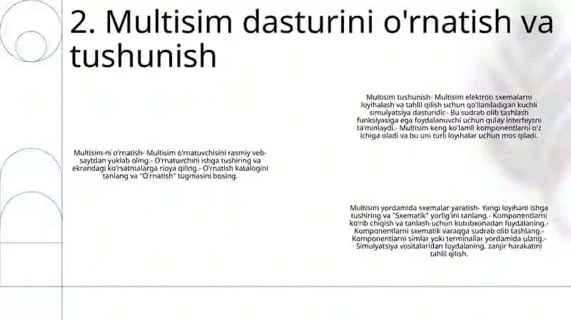Multisim Dasturi Yordamida Sxemalar Yaratish 3