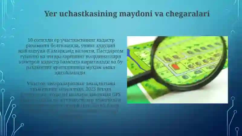 Yer uchastkasiga berilgan kadastr raqamini shakllantirish tizimi 3