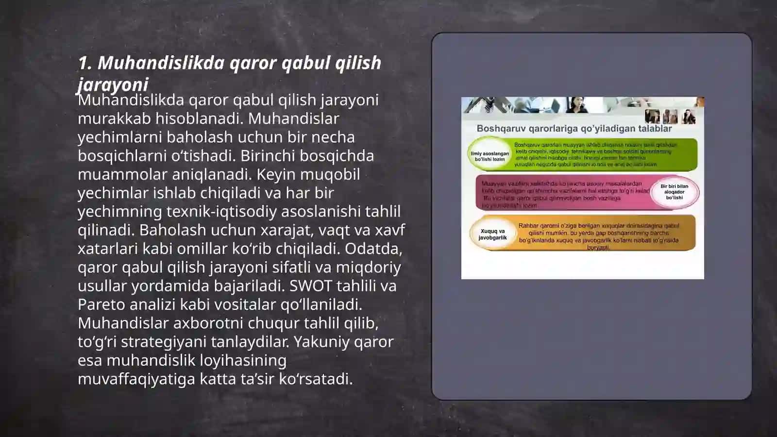 Muhandislikda qaror qabul qilish 3