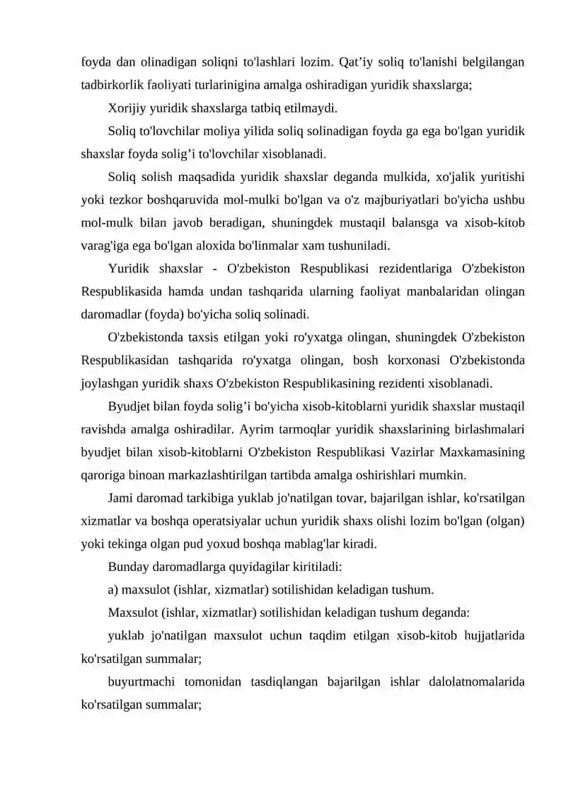 YURIDIK SHAXSLARNING MOL-MULKIGA SOLINADIGAN SOLIQ BA'ZASINI ANIQLASH TARTIBI. 3