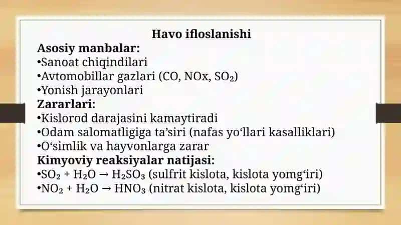 ATROF MUHITNING KIMYOVIY IFLOSLANISHI 3