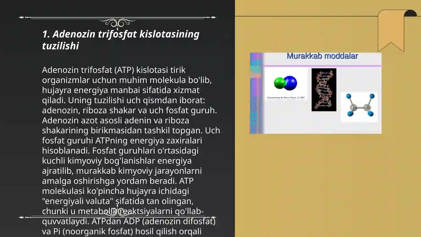 Adinozitrifosfat kislata va uning moddalar almashinuvidagi ahamiyati 3