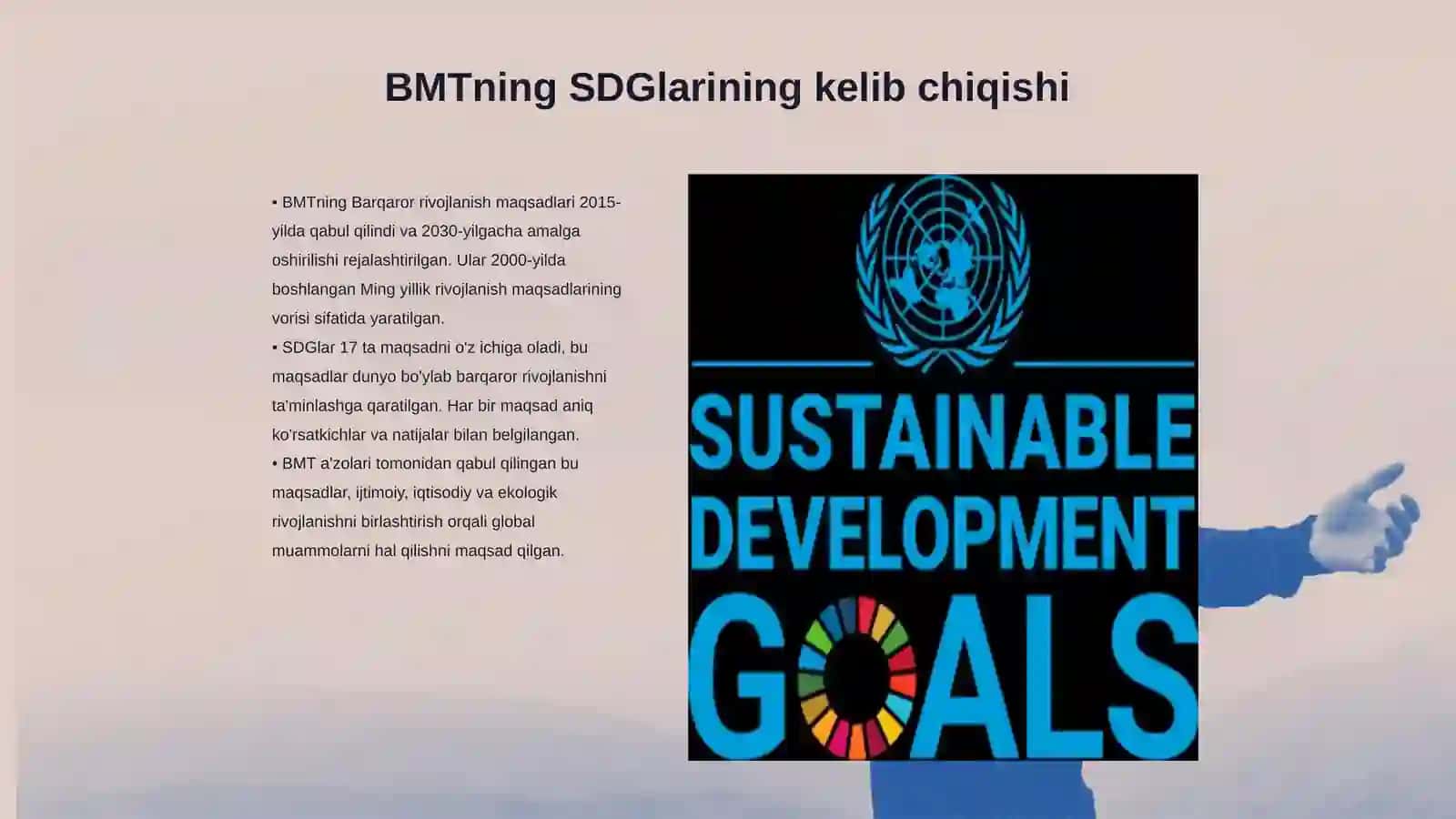 BMTning Barqaror rivojlanish maqsadlari (SDGs) mohiyati va erishish strategiyalari 3