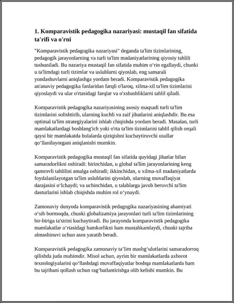 Komparavistik pedagogika mustaqil fan sifatida 3