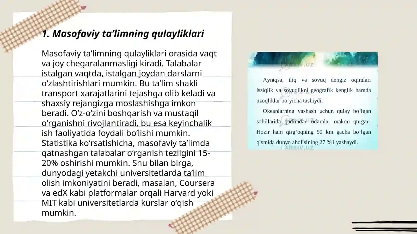 Masofaviy taʼlimning imkoniyatlari va afzalliklari 3