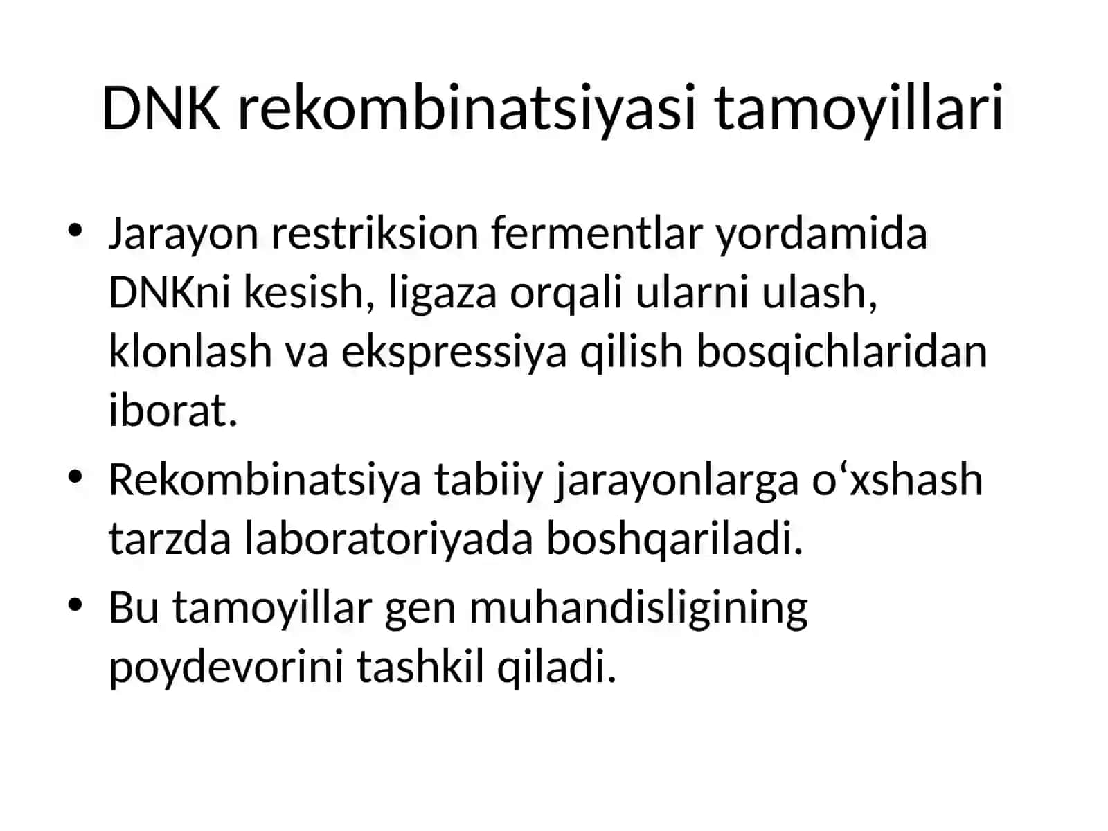 Tibbiyotda DNK rekombinantlari qo'llanilishi 3