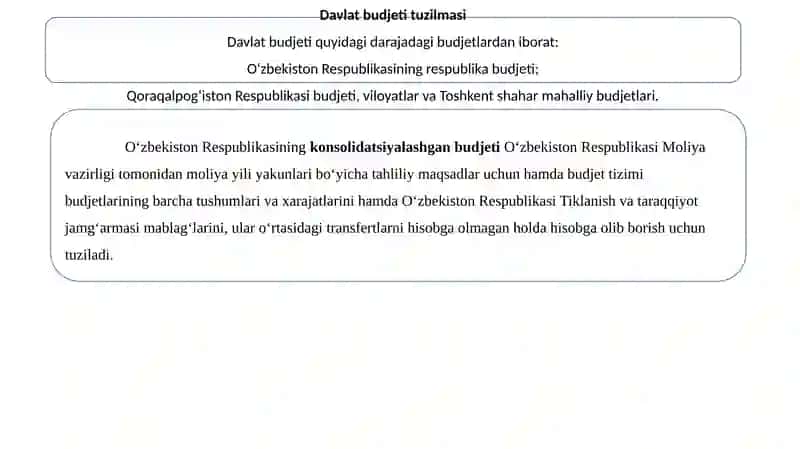 Davlat budjeti, soliqlar va davlat qarzi 3