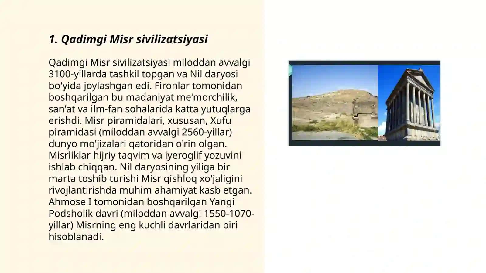 Qadaimgi Sharq O'rtayer dengizi davlatlari 3