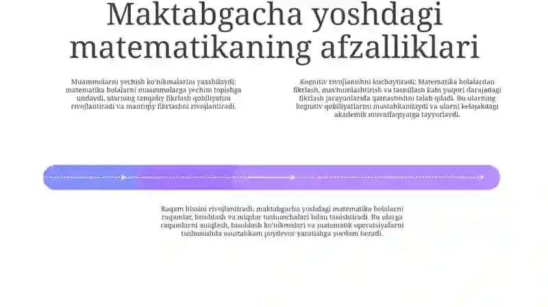 Maktabgacha Talimda Matematikani Rivojlantirish 3