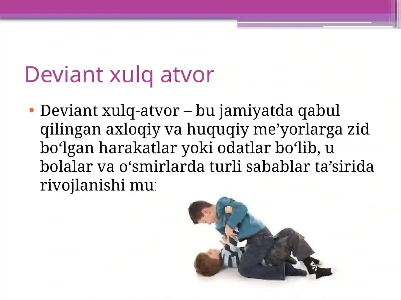 Deviant xulq-atvor 3