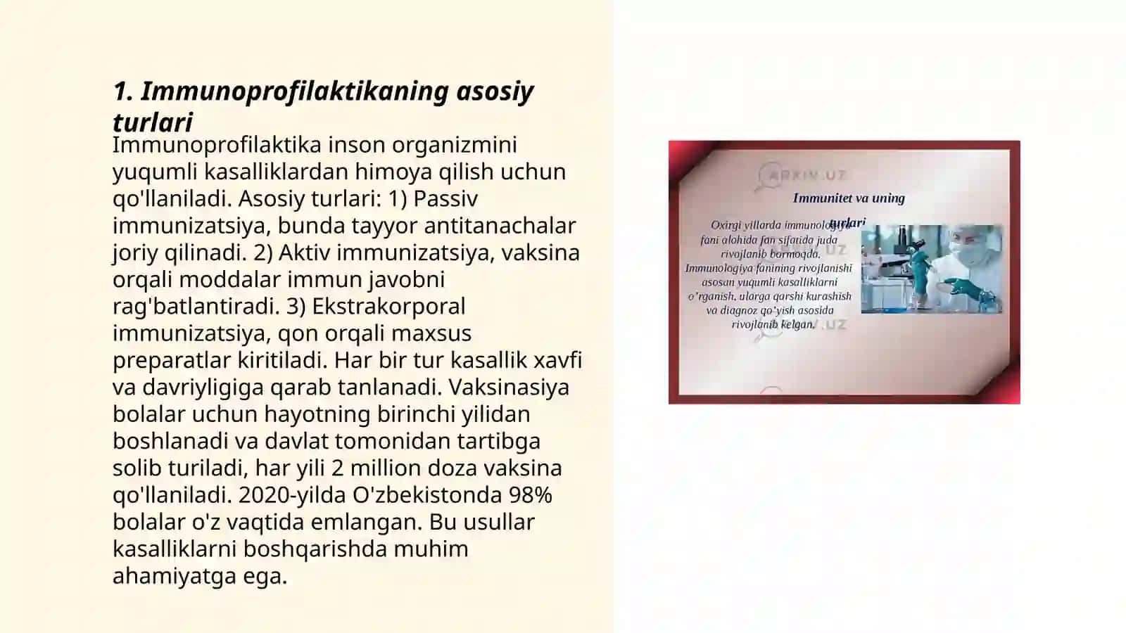 Immunoprofilaktika va Immunoterapiya 3