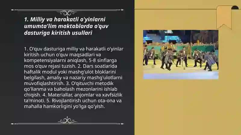 Milliy va harakatli O'yinlar 3