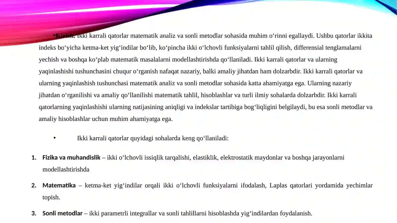 Ikkikarraliq atorlar matematikasi 3