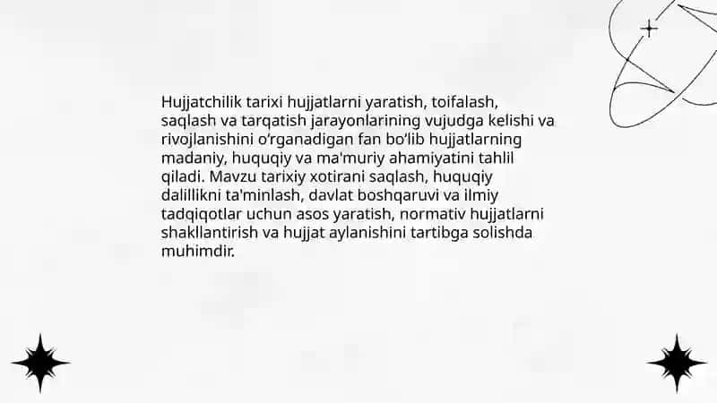 Hujjatchilik tarixi. Normativ(me'yoriy) hujjat tushunchasi 3