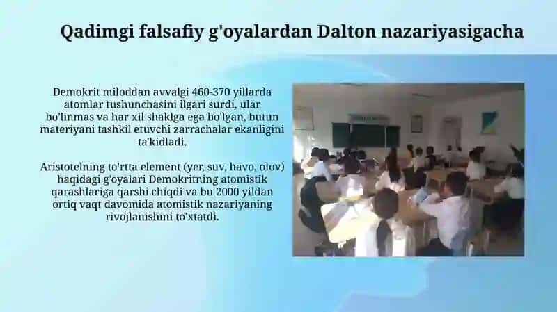Atom tuzilishi haqidagi bilimlarning rivojlanish tarixi 3