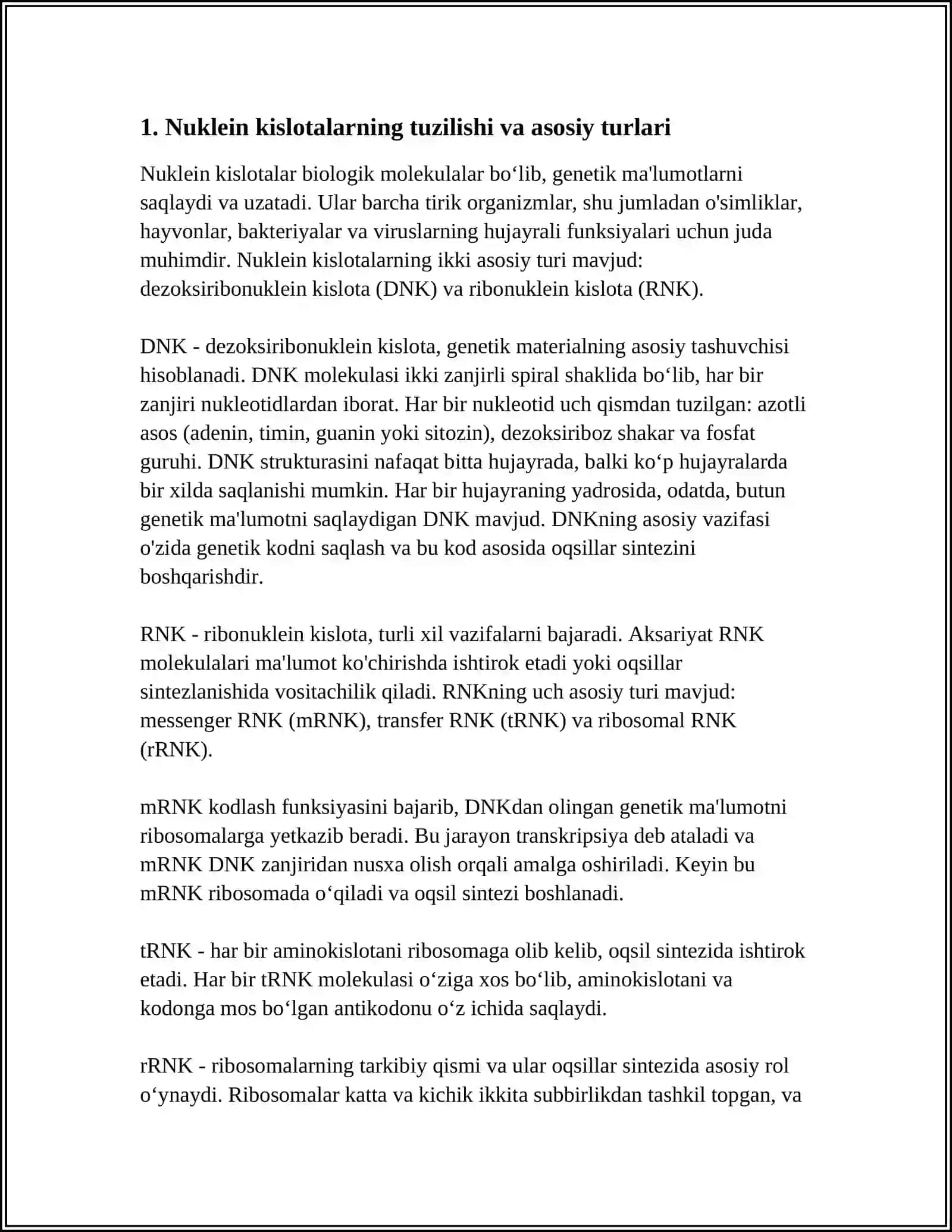 NUKLEIN KISLOTALAR ALMASHINUVI 3